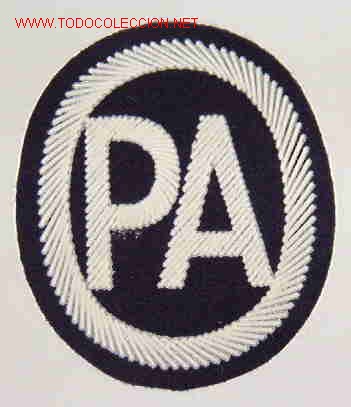 Militaria: Parche de brazo PA - Foto 1