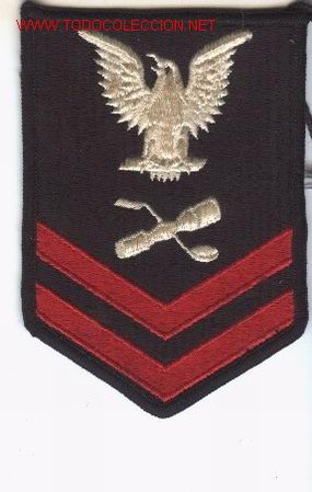 Military Antiques: Parche de tela U.S. NAVY.