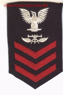 Military Antiques: Parche de tela U.S. NAVY.