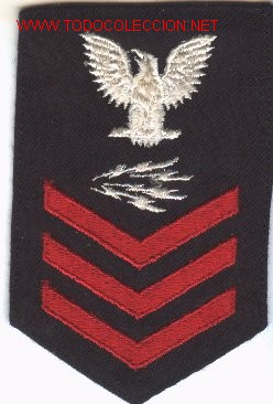 Military Antiques: Parche de tela U.S. NAVY.