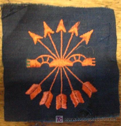 Militaria: Parche de Falange de 5x6 cms - Foto 1