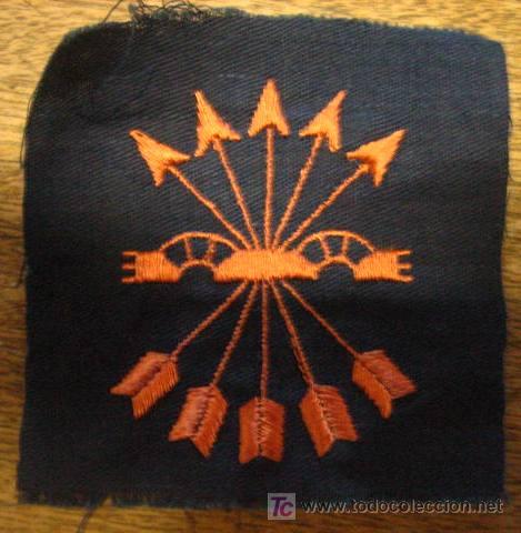 Militaria: Parche de Falange de 5x6 cms - Foto 1