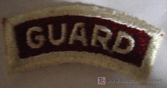 Militaria: Parche bordado GUARD de 4 cms - Foto 1