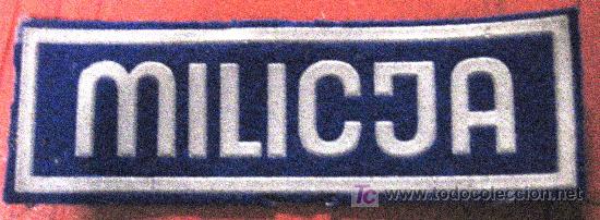 Militaria: Parche MILICJA - Foto 1