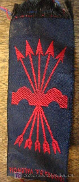 Militaria: Parche de Falange de 6.5x3.2 cms - Foto 1