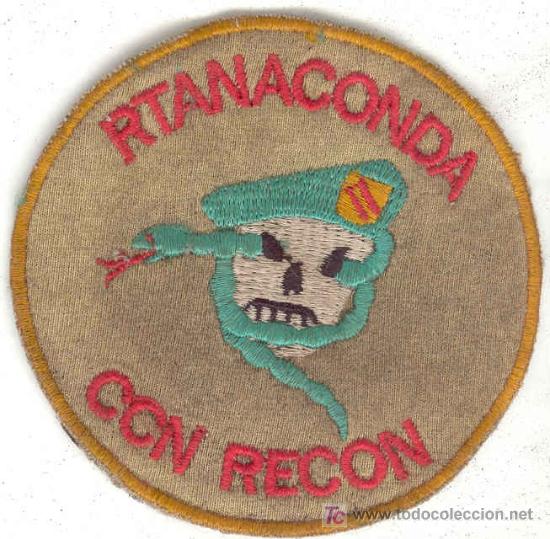 Military Antiques: Guerra del Vietnam. Parche de Fuerzas Especiales USA  bordado a mano localmente