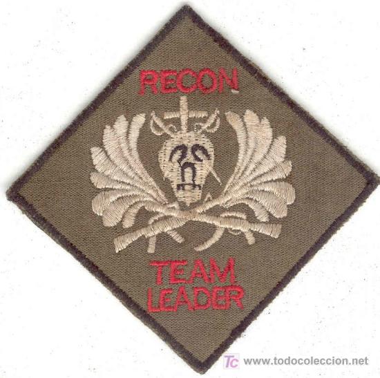 Military Antiques: Guerra del Vietnam. Parche de Fuerzas Especiales USA  bordado a mano localmente