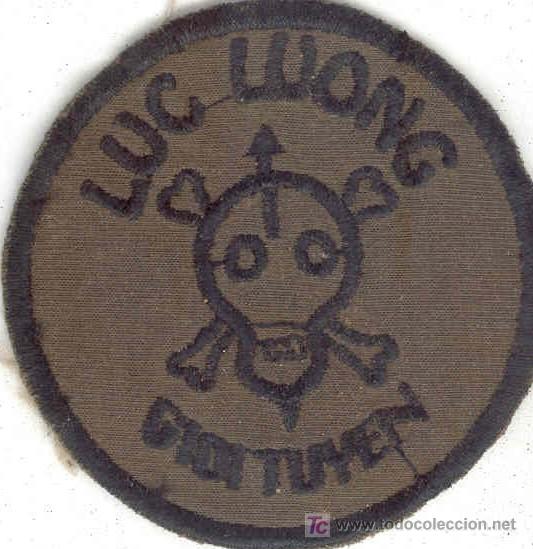 Military Antiques: Guerra del Vietnam. Parche de Fuerzas Especiales USA  bordado a mano localmente