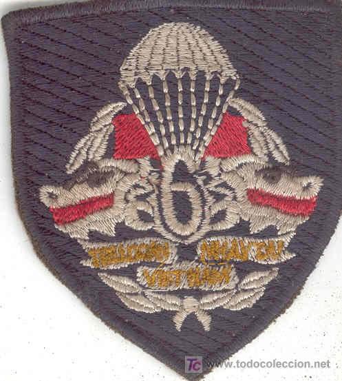 Military Antiques: Guerra del Vietnam. Parche del Ej&eacute;rcito de Vietnam del Sur, bordado a mano localmente