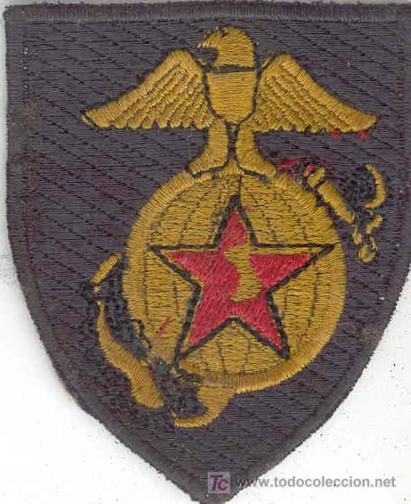 Militaria: Guerra del Vietnam. Parche del Ej&eacute;rcito de Vietnam del Sur, bordado a mano localmente