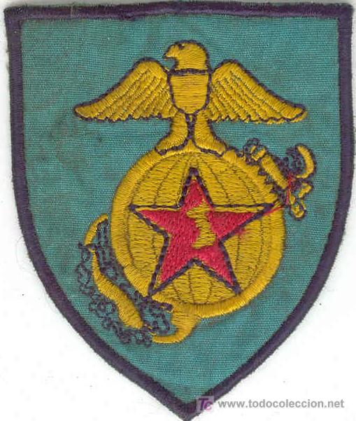 Militaria: Guerra del Vietnam. Parche del Ej&eacute;rcito de Vietnam del Sur, bordado a mano localmente