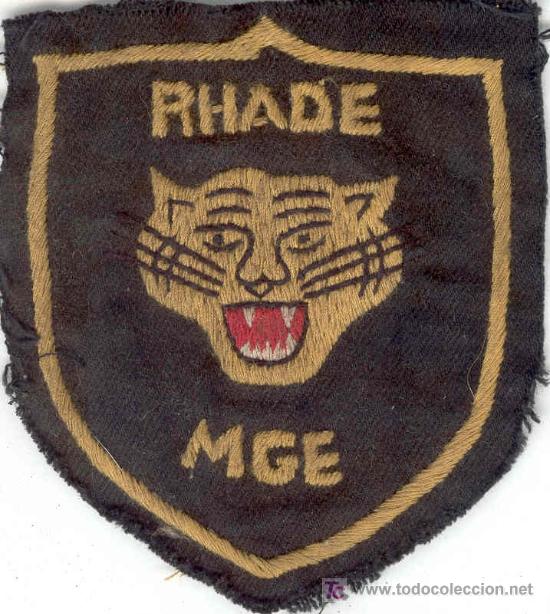 Militaria: Guerra del Vietnam. Parche del Ej&eacute;rcito de Vietnam del Sur, bordado a mano localmente