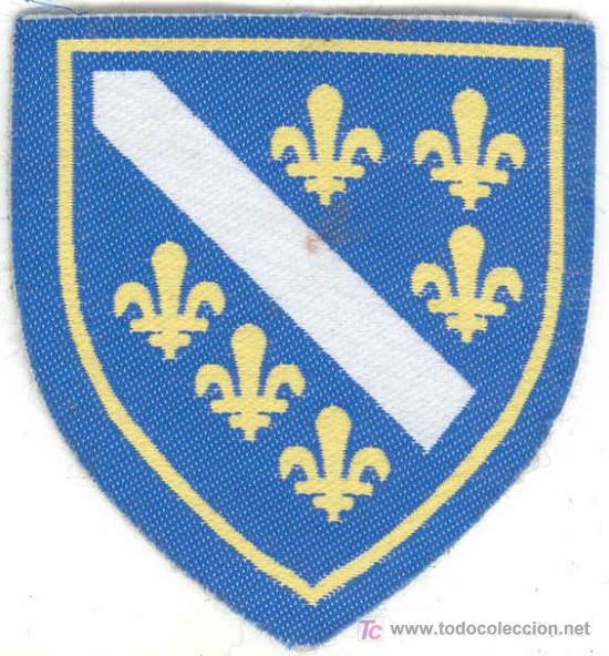 Militaria: BOSNIA. Guerra de los Balcanes. Insignia de tela del Ej&eacute;rcito Bosnio