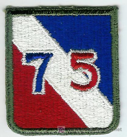 Military Antiques: PARCHE USA - US ARMY - 75th INFANTRY DIVISION - 75&ordf; DIVISION DE INFANTERIA