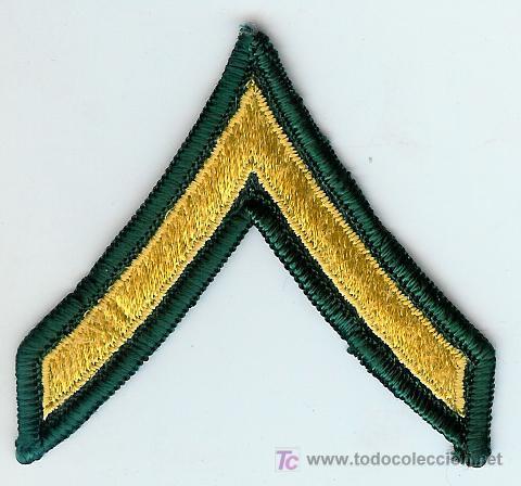 Militaria: GALON US ARMY - PRIVATE E2