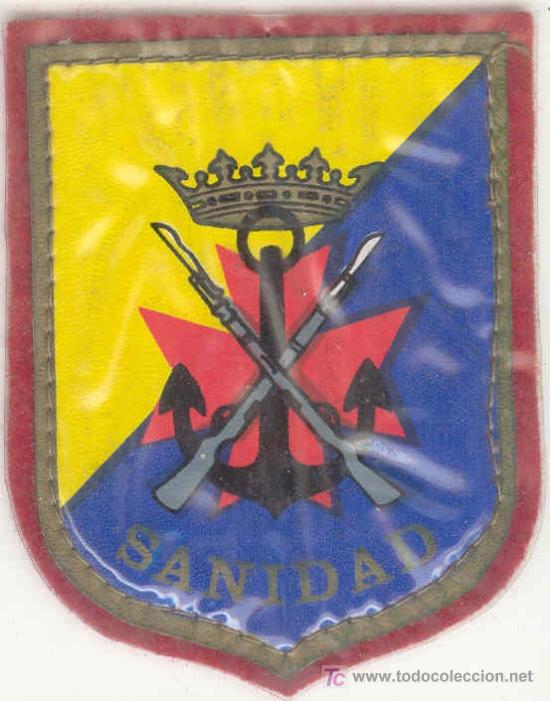 Militaria: Infanter&iacute;a de Marina.  Sanidad. Serigrafiada.