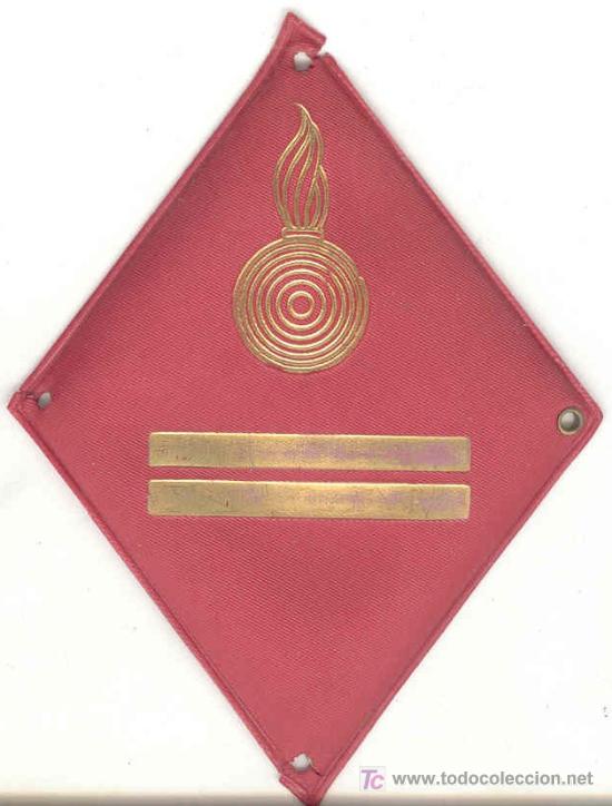 Militaria: Artiller&iacute;a. Graduaci&oacute;n. Pl&aacute;stico