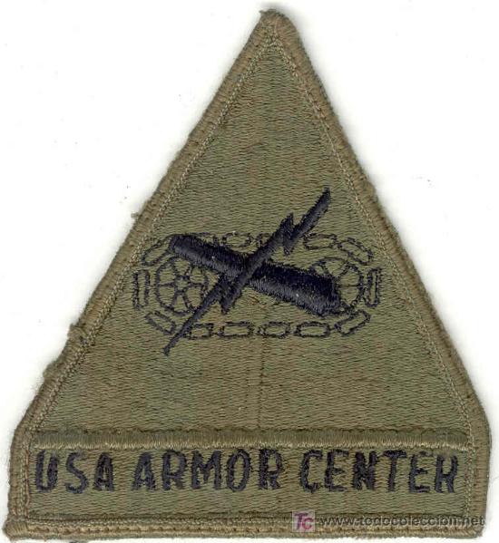 Militaria: ESTADOS UNIDOS. US Army.  US Armor Center. Subdued.