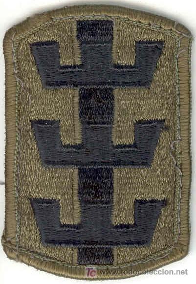 Militaria: US Army Insignia del Ej&eacute;rcito. 130th Engineers Brigade. Subdued.