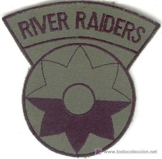 Military Antiques: US Army Insignia del Ej&eacute;rcito.  Subdued. River Raiders