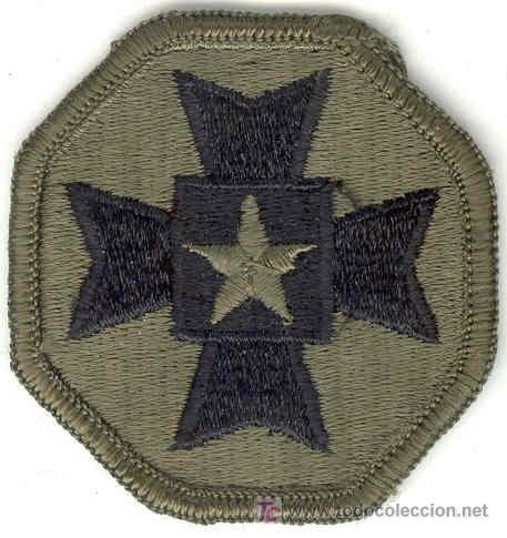 Military Antiques: ESTADOS UNIDOS. US Army.  Medical Command Europe. Subdued.