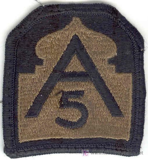 Militaria: US Army Insignia del Ej&eacute;rcito.  5th Div. Subdued.