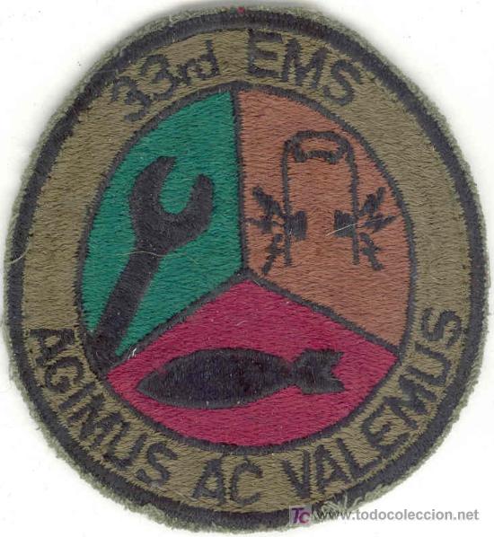 Militaria: ESTADOS UNIDOS. US Air Force. 33rd EMS