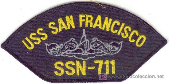 Militaria: Estados Unidos. US Navy. Insignia de gorra. USS San Francisco SSN-711