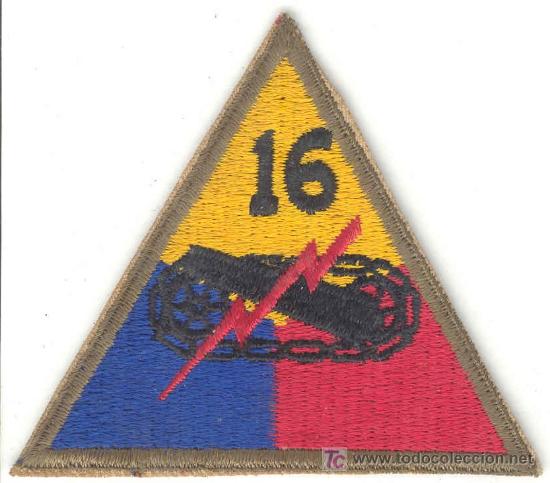 Militaria: Estados Unidos. US Army 16th Armoured Division.