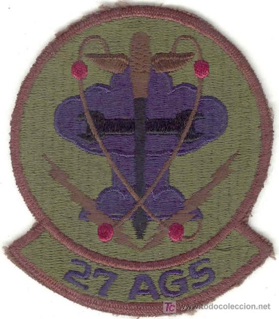 Militaria: ESTADOS UNIDOS. US Air Force. 27 AGS