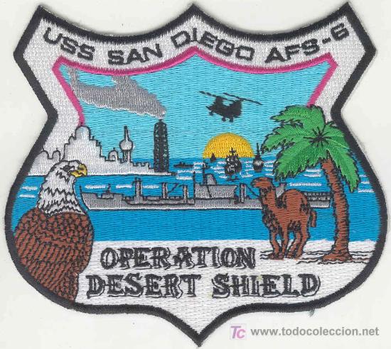 Military Antiques: ESTADOS UNIDOS.  US Navy. USS San Diego AFS-6.Desert Storm