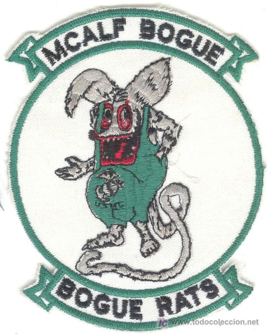 Militaria: ESTADOS UNIDOS.  US Naval Aviation. USMC MCALF BOGUE.  Bogue Rats