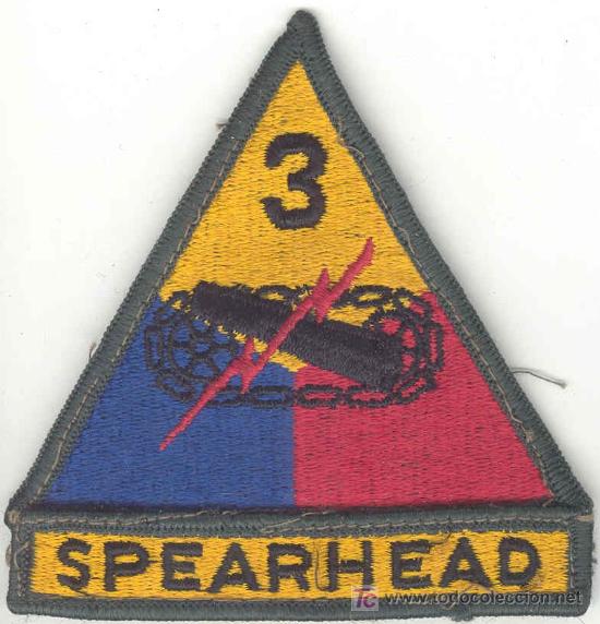 Military Antiques: US Army. 3rd Armoured Division.