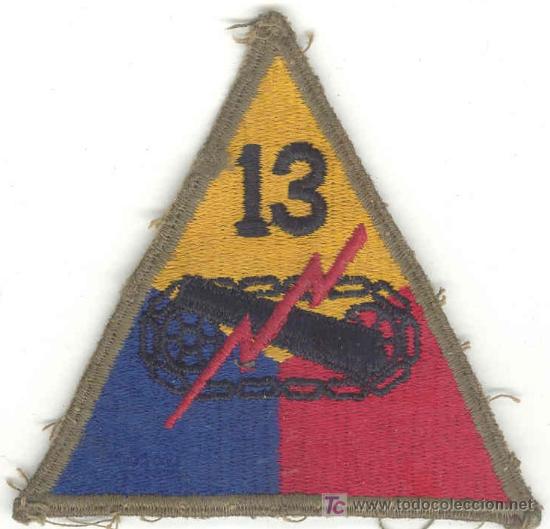 Military Antiques: US Army. 13th Armoured Division.