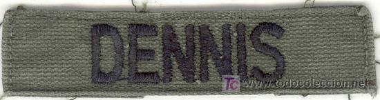 Militaria: ESTADOS UNIDOS. US Army. Tira con el nombre del soldado