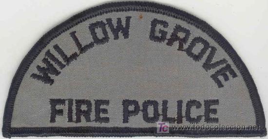 Militaria: Estados Unidos. Willow Grove. Fire Police. Polic&iacute;a de Bomberos