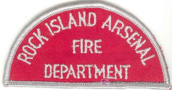 Militaria: Estados Unidos. Rock Island Fire dept. Bomberos