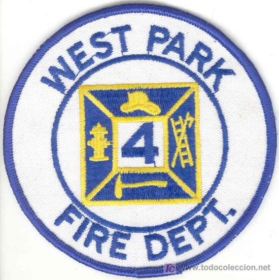 Militaria: Estados Unidos. West Park Fire dept. Bomberos