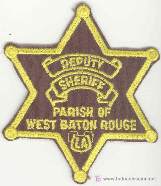 Military Antiques: ESTADOS UNIDOS. Insignia de tela. Polic&iacute;a. Deputy Sheriff Parish of West Baton Rouge.