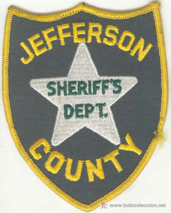 Military Antiques: ESTADOS UNIDOS. Insignia de tela. Polic&iacute;a. Jefferson County Sheriff.