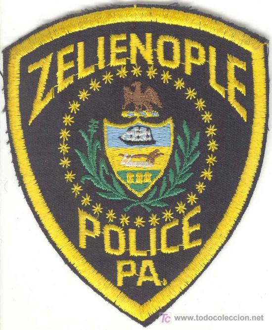 Military Antiques: ESTADOS UNIDOS. Insignia de tela. Polic&iacute;a. Zelienople Police.