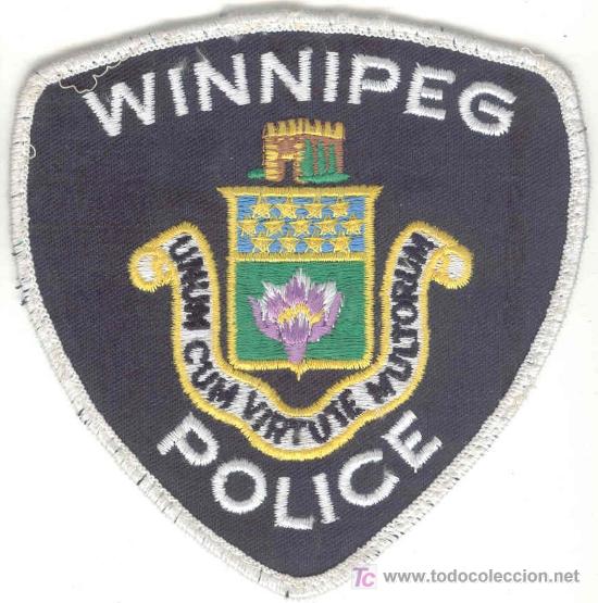 Military Antiques: CANADA. Insignia de tela. Polic&iacute;a. Winnipeg Police.