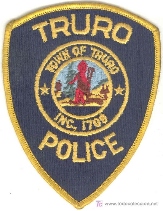 Military Antiques: ESTADOS UNIDOS. Insignia de tela. Polic&iacute;a. Truro Police.
