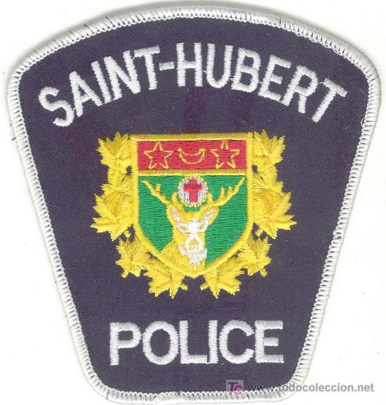 Military Antiques: ESTADOS UNIDOS. Insignia de tela. Polic&iacute;a. Saint-Hubert Police.