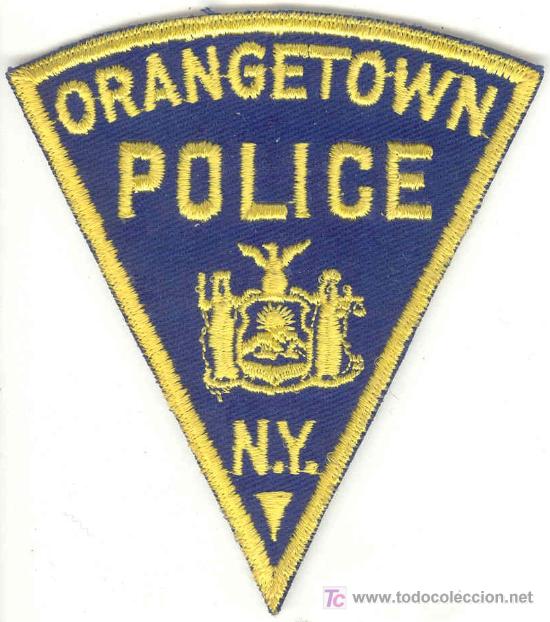 Military Antiques: ESTADOS UNIDOS. Insignia de tela. Polic&iacute;a. Orangetown NY Police.