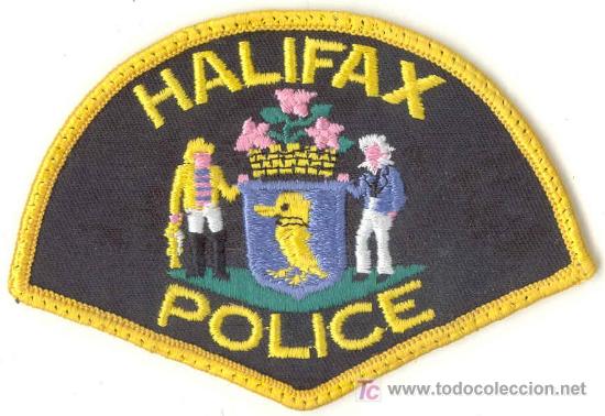 Military Antiques: ESTADOS UNIDOS. Insignia de tela. Polic&iacute;a. Halifax Police.
