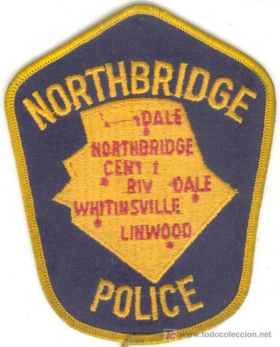 Military Antiques: ESTADOS UNIDOS. Insignia de tela. Polic&iacute;a. Northbridge Police.