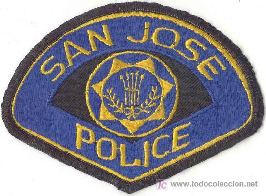Military Antiques: ESTADOS UNIDOS. Insignia de tela. Polic&iacute;a. San Jose Police.