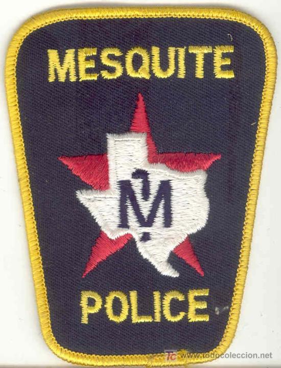 Military Antiques: ESTADOS UNIDOS. Insignia de tela. Polic&iacute;a. Mesquite Police.