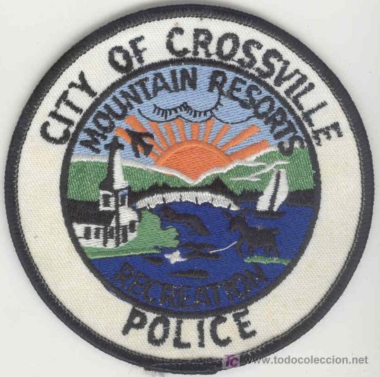 Military Antiques: ESTADOS UNIDOS. Insignia de tela. Polic&iacute;a. City of Crossville Police.